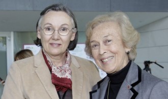 Myrtha Casanova (Presidenta de IEGD y de la Fundación para la Diversidad) y María Lezaun (Vicepresidenta-Fundadora de Fundación Phi)