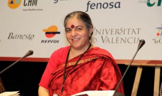 Dra. Vandana Shiva, fundadora de la Fundación para la Investigación Científica, Tecnológica y Ecológica en India